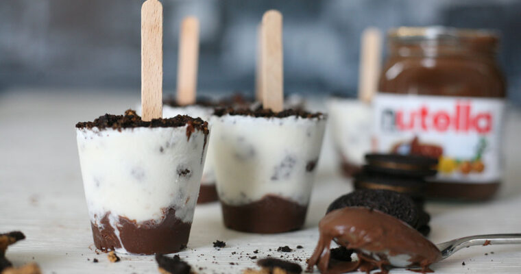 Nutella and Oreo ice lollies
