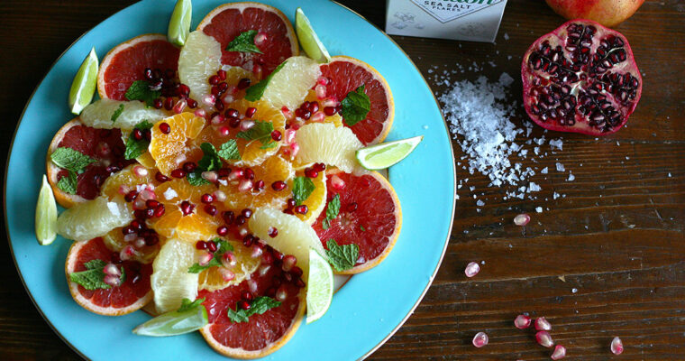 Citrus and pomegranate salad