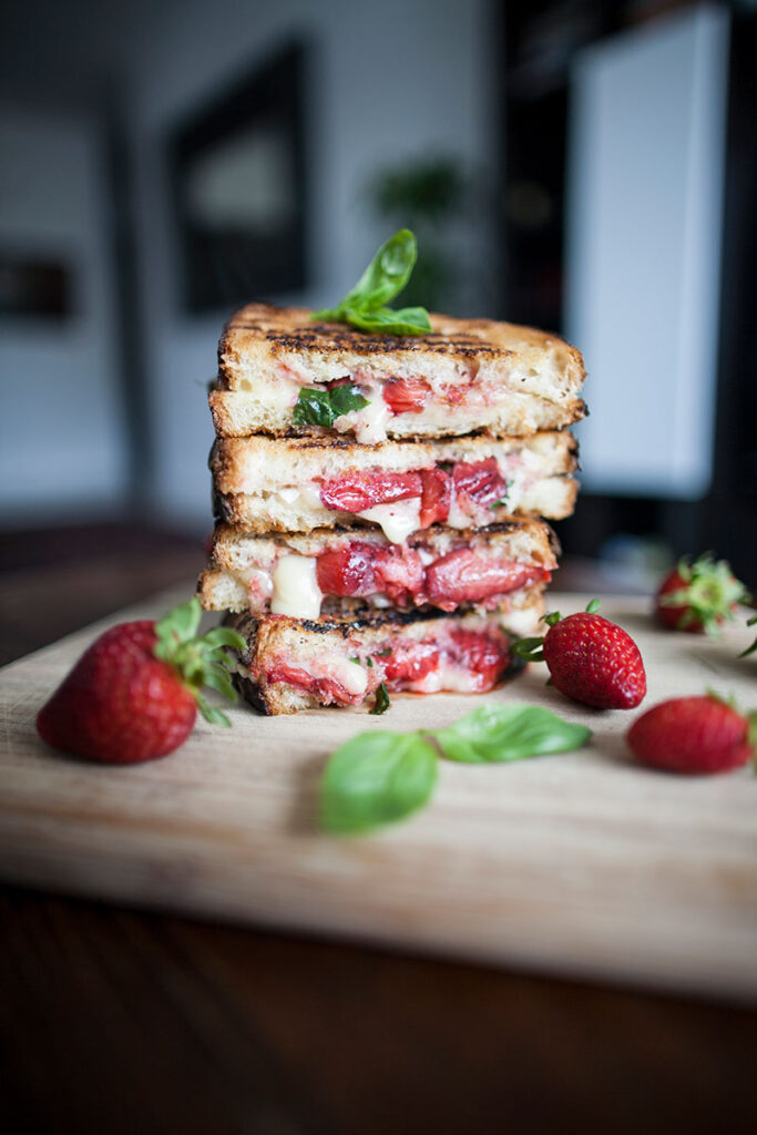 Strawberry and brie toastie 2